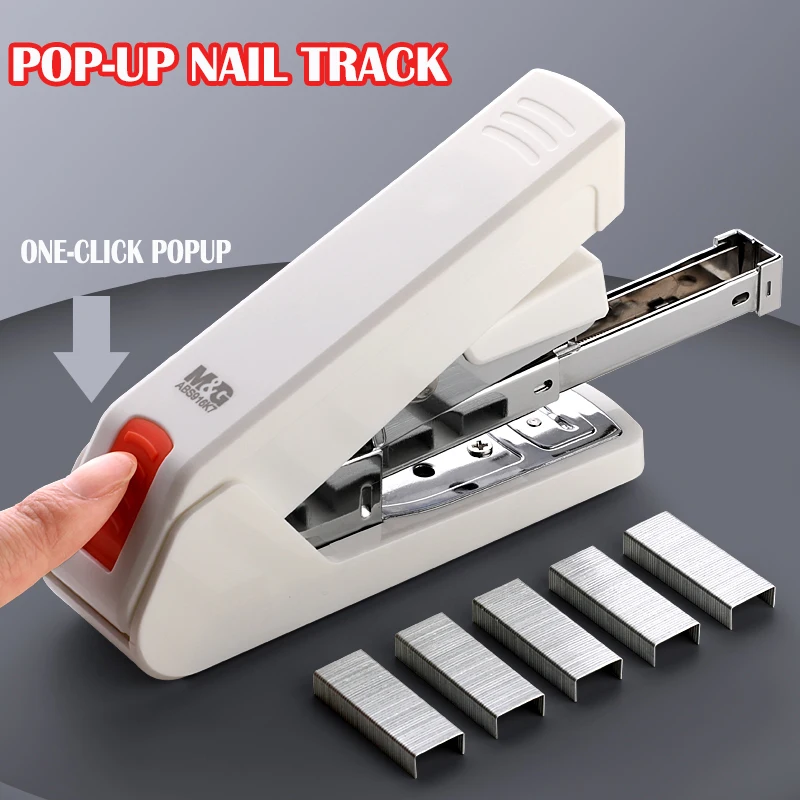 M&G Heavy Duty Stapler Effortless Paper Stapling Machine 50 Sheet School Office Supply Stationery Staples Power Saving Stapler