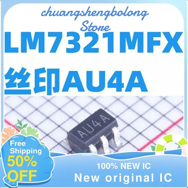 

10PCS LM7321MFX/NOPB LM7321MF SOT-23-5 AU4A New original IC