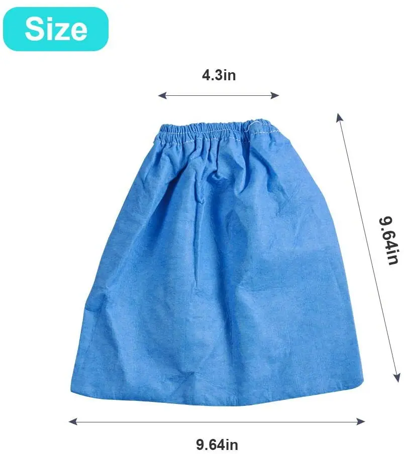 Bolsas de filtro de tela VRC5 para aspiradoras de 4 a 16 galones, VBV1210, VJC507P, paquete de 6