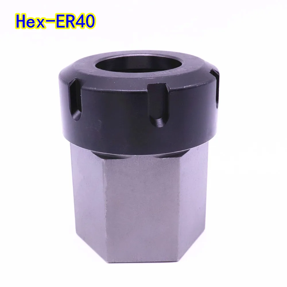 1PCS Hard Steel Hex ER25 ER32 ER40 Collet Chuck Block Hexagon Shank Spring Chuck Collet Holder For CNC Lathe Engraving Machine