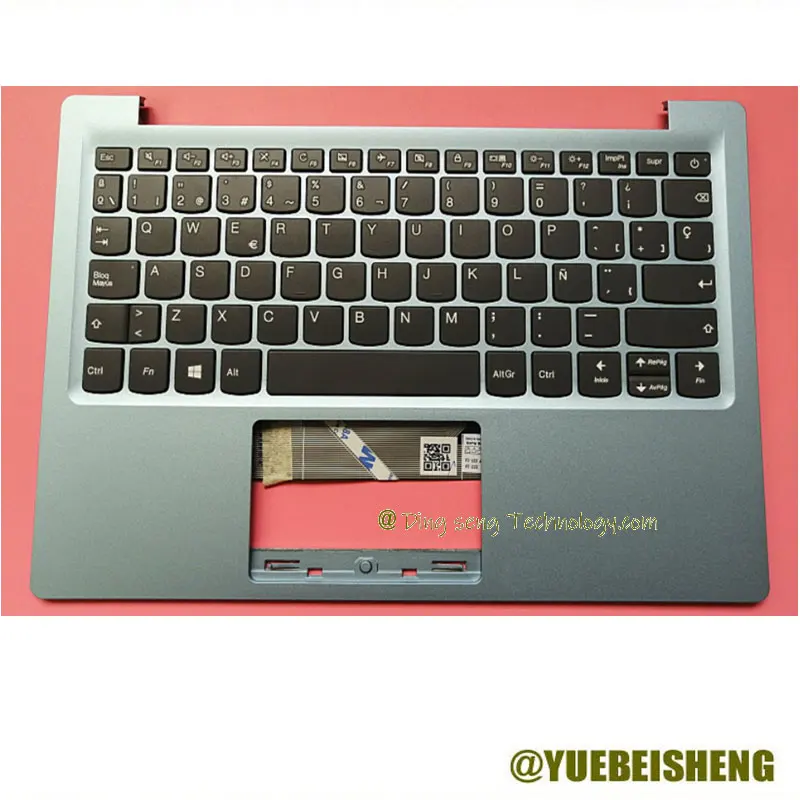 

YUEBEISHENG New For Lenovo IdeaPad 120S-11 palmrest SP Spainish keyboard upper cover upper case 5CB0P23765