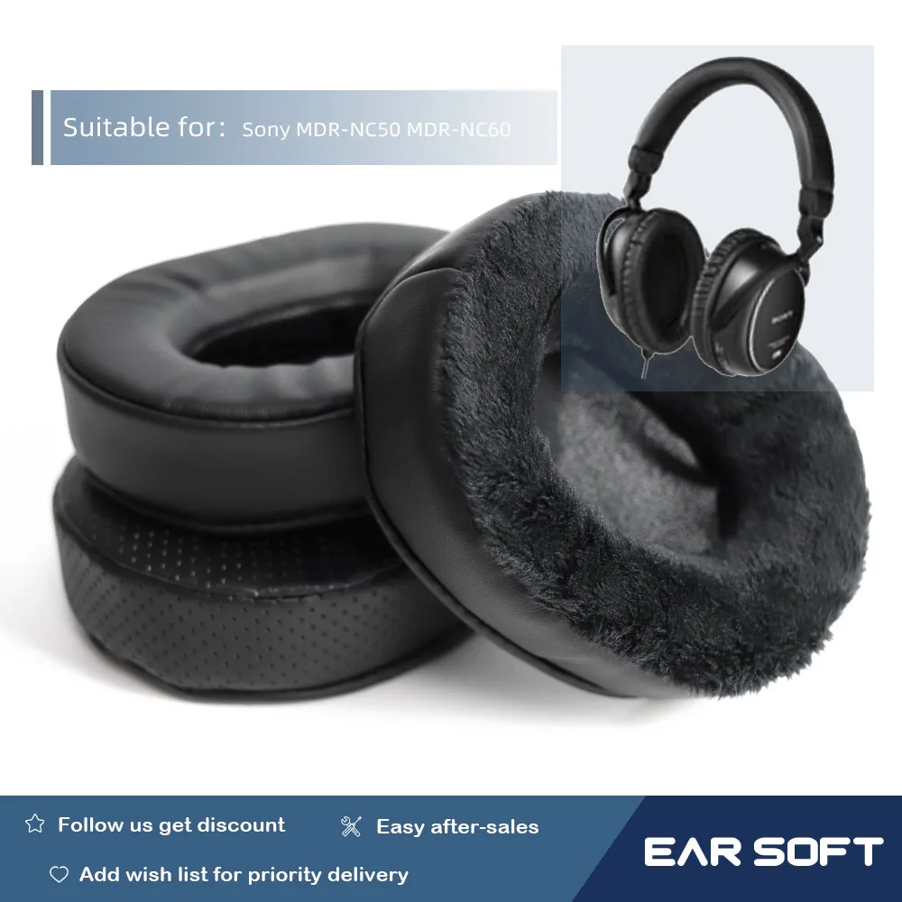 

Сменные амбушюры Earsoft, подушки для наушников Sony MDR-NC50, наушники Earmuff, чехол, аксессуары