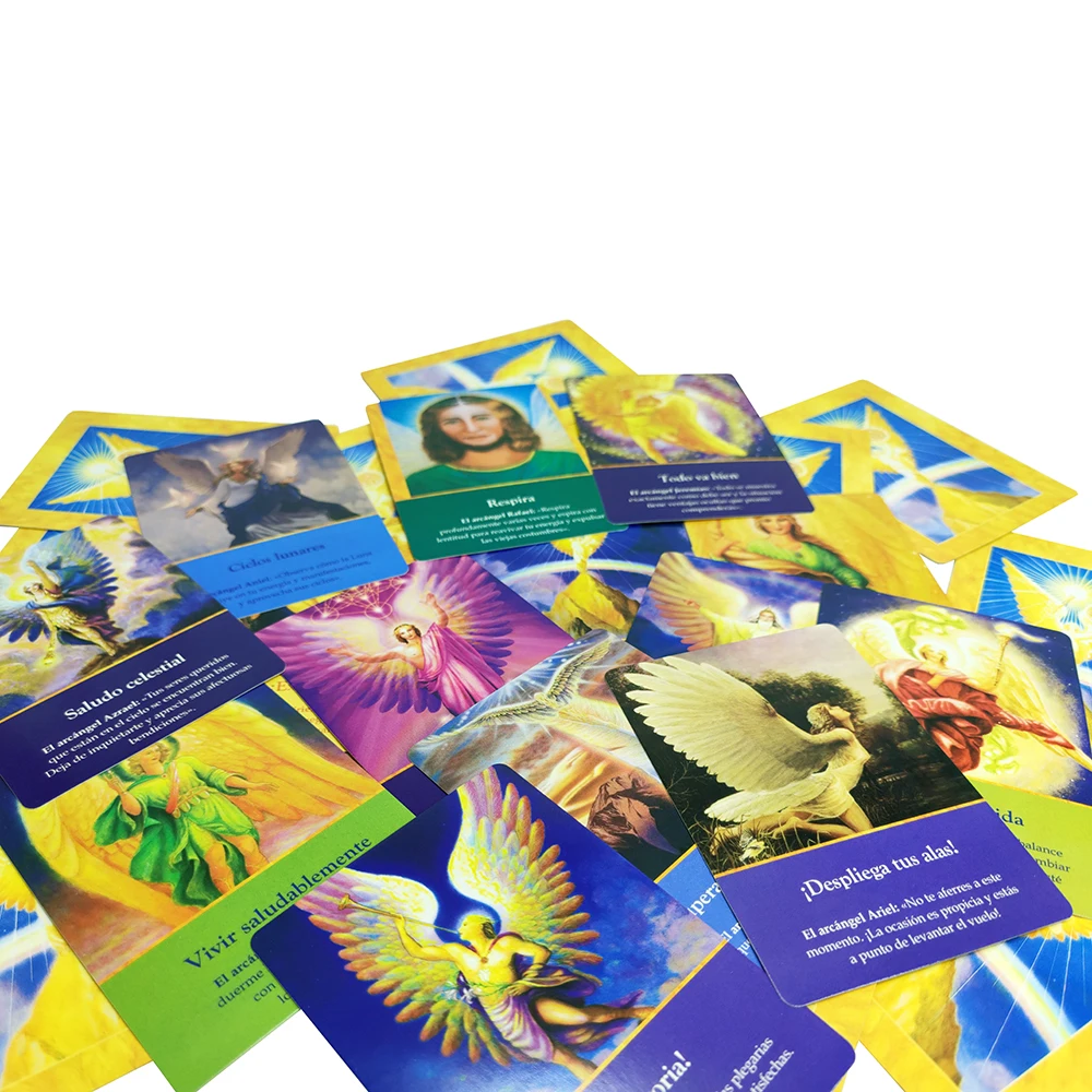 Spanish Version Best Selling Oracle Cards Tarot Cards New Deck Archangel Oracle Cards for Beginners Oracle Cards