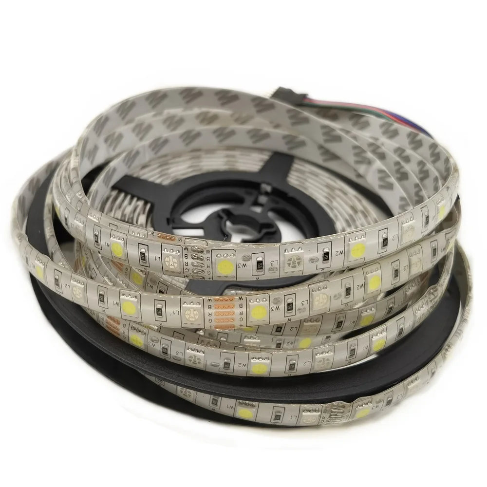 5050 RGBCW RGBWW LED Strip DC 12V 5M 300LED RGBW/WW LED Light Strip with +Remot