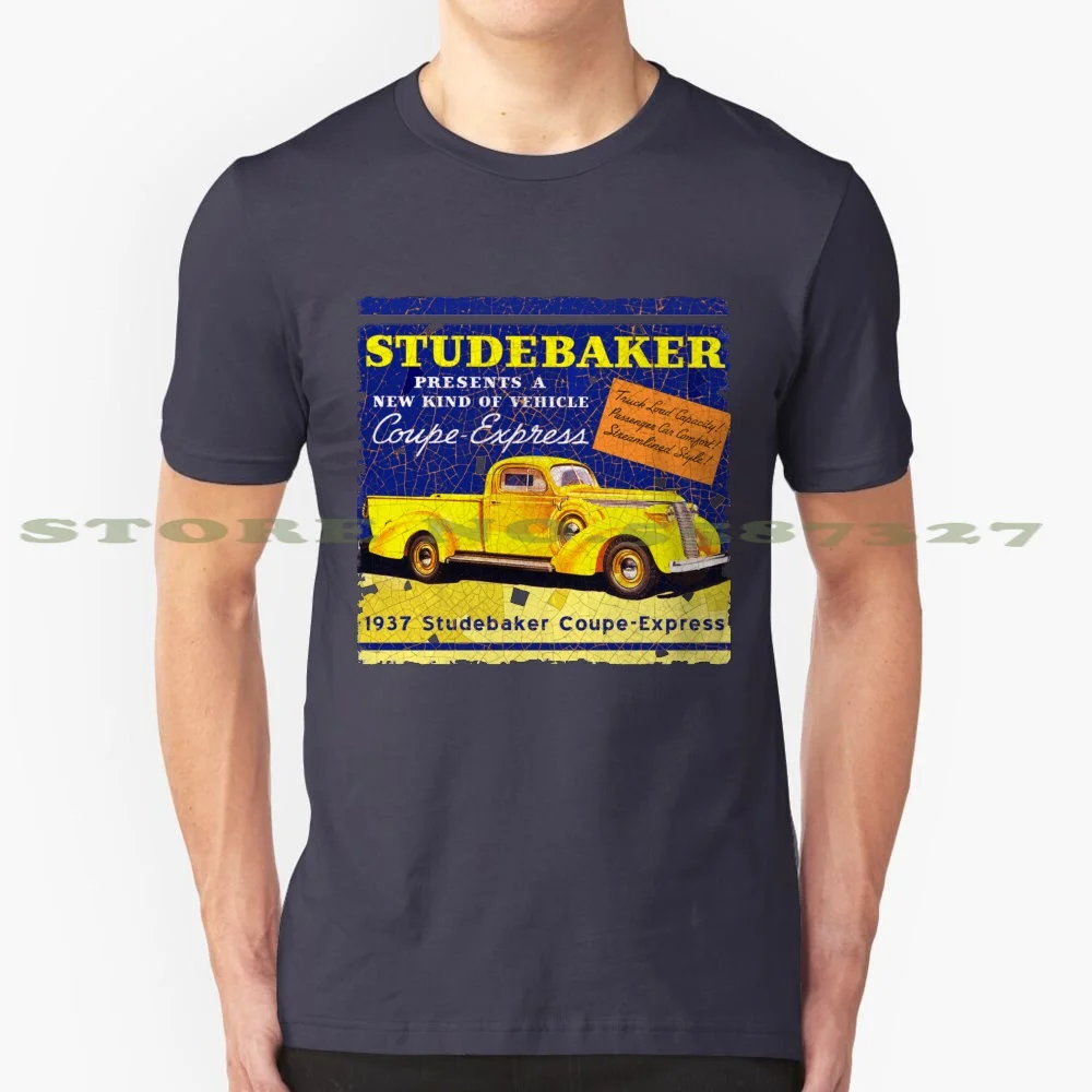 1937 Studebaker Usa Coupe Express 100% Pure Cotton T-Shirt 1937 Studebaker Usa American Detroit Frazier Nash Chrysler Mopar