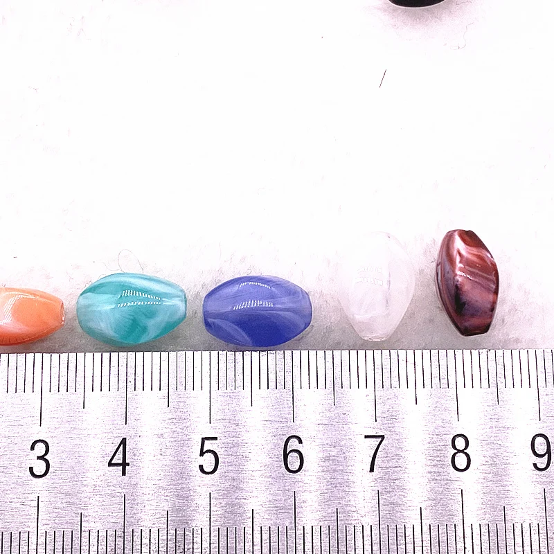 30pcs13*8*7mm oval shape Acrylic Beads Spacer Loose Beads For Jewelry Making DIY Bracelet