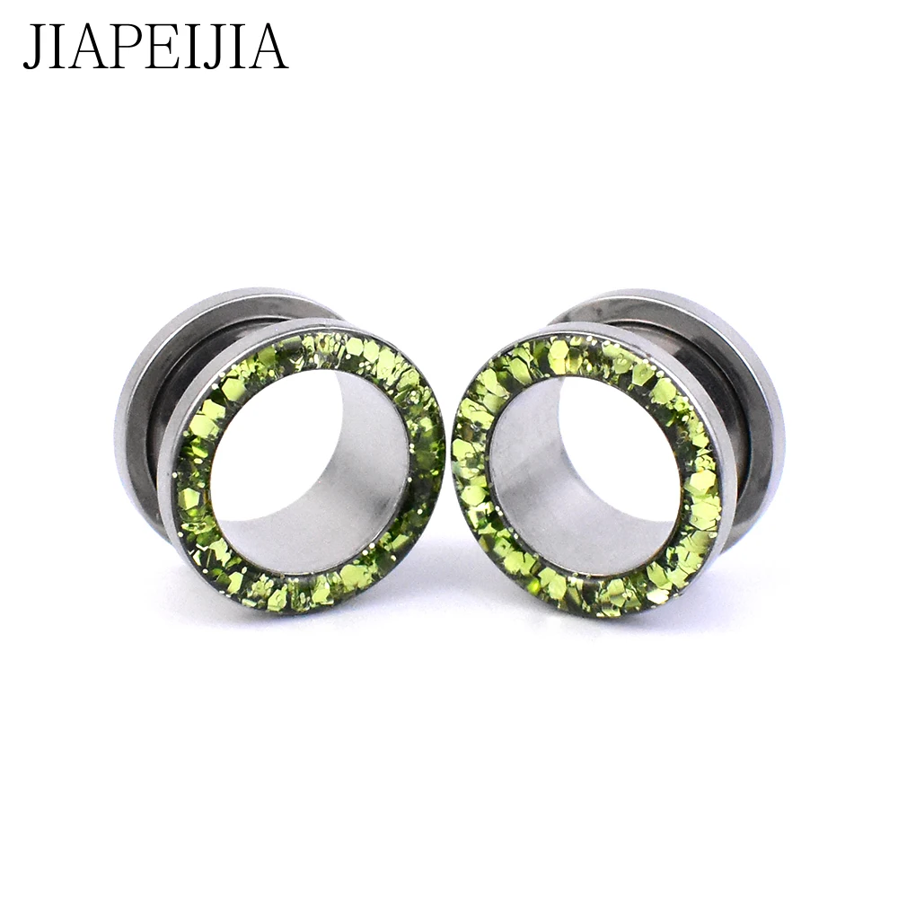 3-30mm Twinkle Hollow Ear Gauges Plugs and Tunnels Screw Fit Ear Stretcher Expander Body Piercing Jewelry