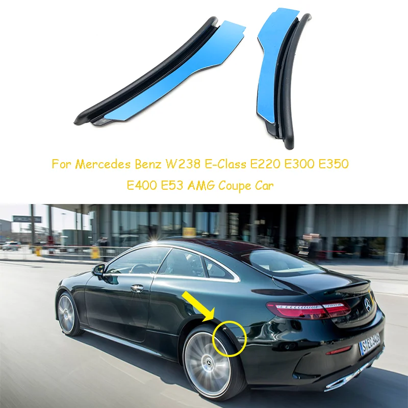 For Mercedes Benz C238 E200 E220 E300 E350 E400 E53 Coupe 2017-2022 Car Rear Bumper Fender Flare Extension Wheel Eyebrow Lip