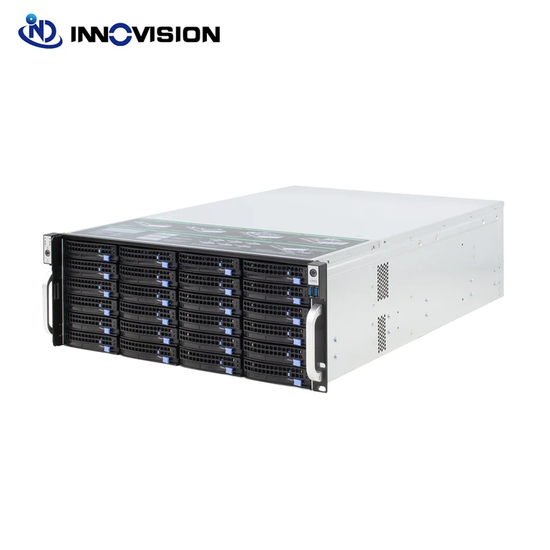 Servidor NVR Chia para Mineração, Chassi de Servidor, Super enorme Armazenamento, 4U, S46524, 24 Baias, S46524
