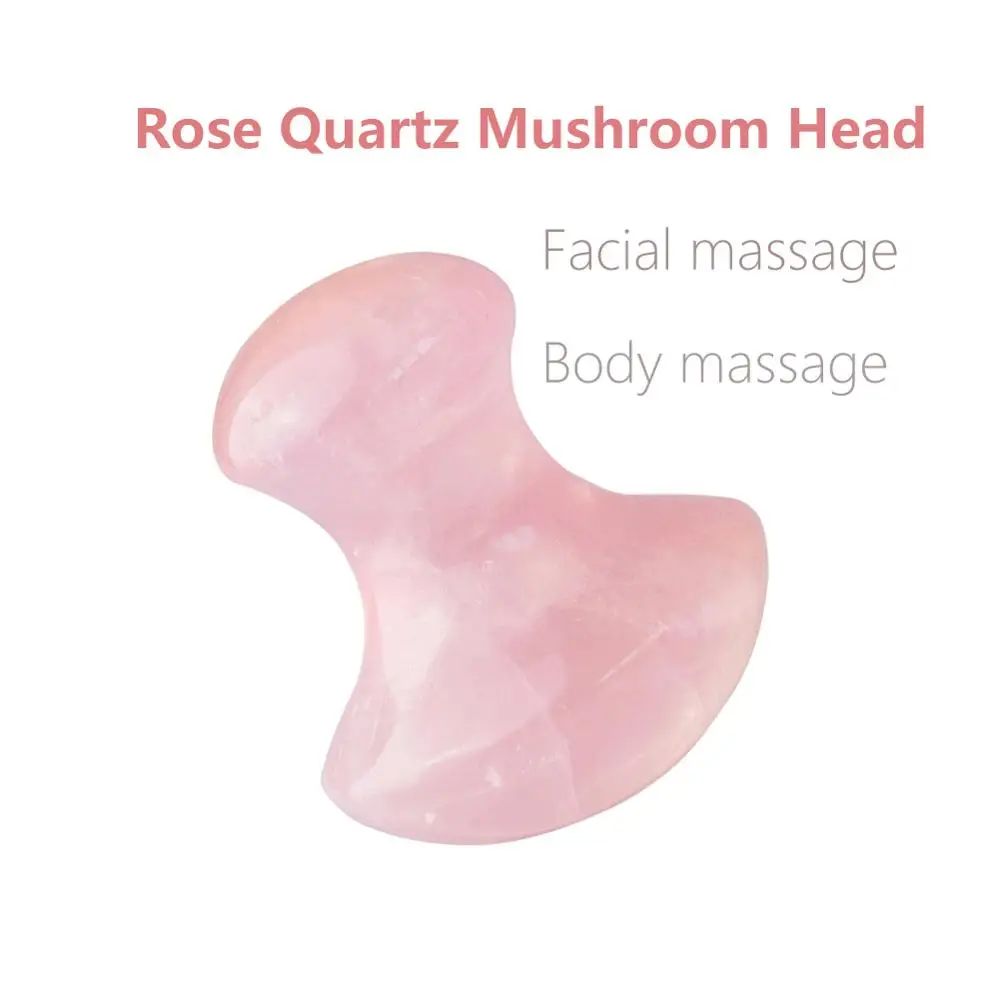 Rouleau de Massage en Jade pour le visage, les bras, le cou, le corps, le SPA, Quartz Rose