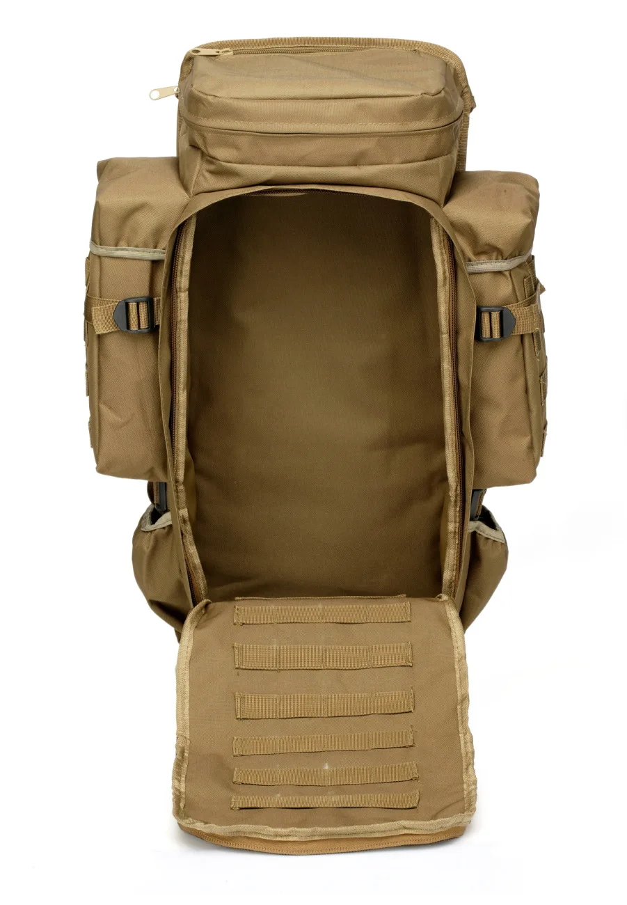 Forças Especiais Combinada Mochila, Militar Tático Ataque Mochila, Camping, Caça, Equipamento Tático, 65L Camo Rússia