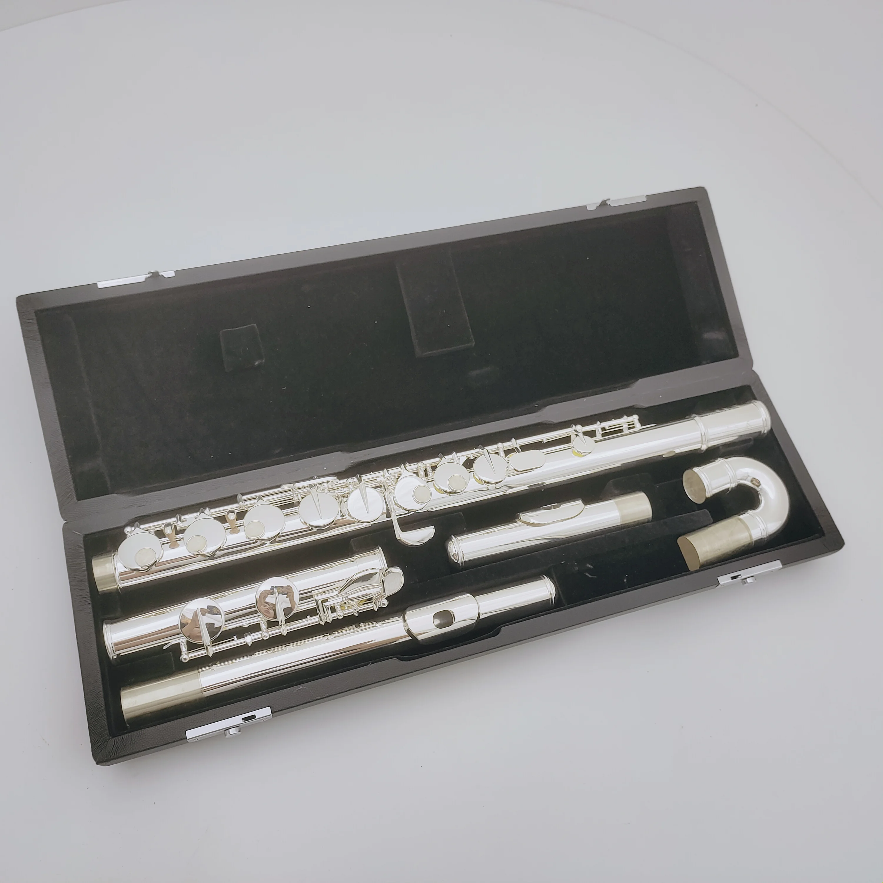 

MURAMATSU Alto Flute G Tune 16 Closed Hole Keys Sliver Plated Professional Musical Instrument with case free shipping