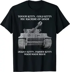 Tiger Panzer Tank Meme Tough Kitty, Cold Kitty Gift  Men T-Shirt 100% Cotton  Casual  O-Neck  t shirts