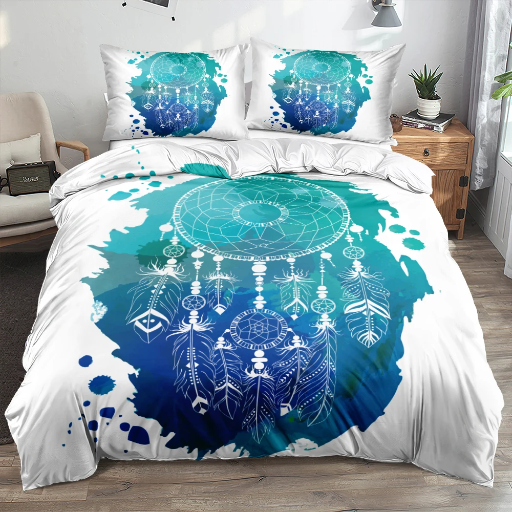 3D Bohemian White Eagle Bedding Sets Duvet Covers Quilt Cover Pillow Cottoms King Queen Full Twin Size Custom Design Beddings