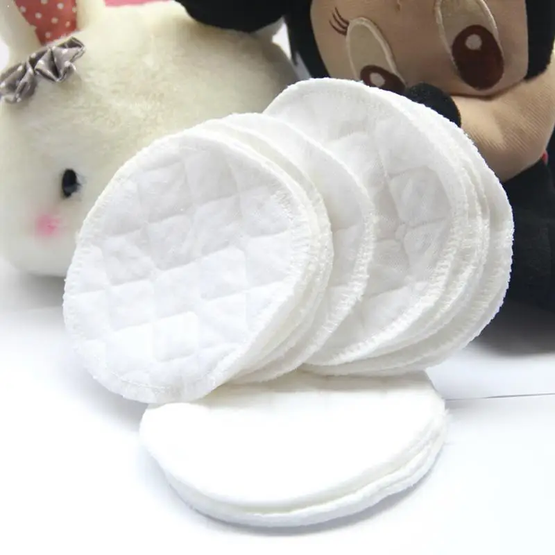 

12pcs Pure Cotton Anti-seepage Breast Pads Washable Accessories Feeding Absorbent Breast Baby Leak Proof Breastfeeding Pads Y7U5