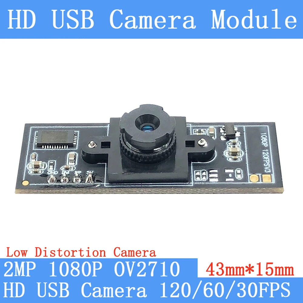 

1080P Full HD Low distortion Surveillance Camera MJPEG 120fps 60FPS 30FPS High Speed CCTV Linux UVC Webcam USB Camera Module