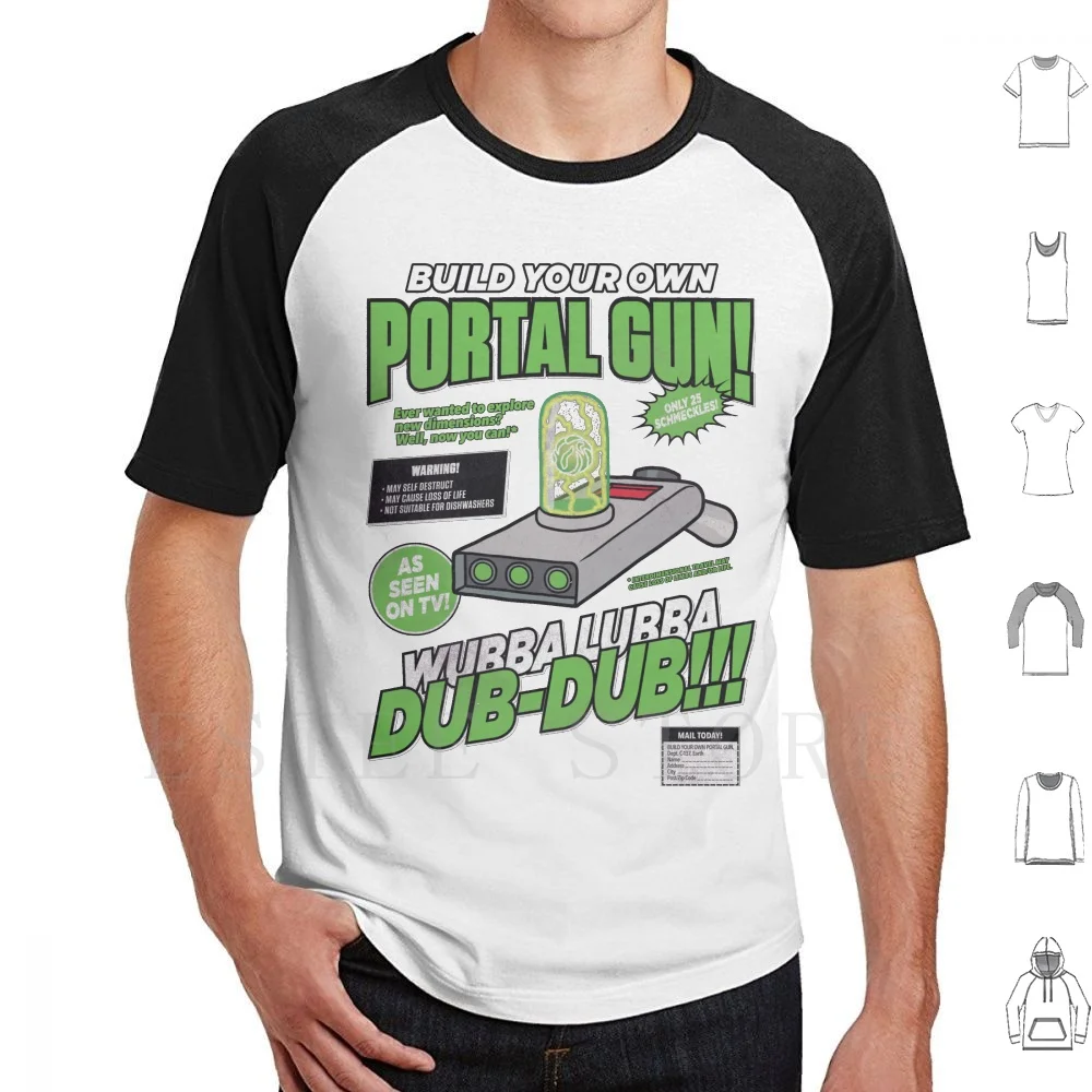Build Your Own Portal Gun T Shirt DIY Big Size 100% Cotton Portal Portal Gun Build Your Own Retro Vintage Comic Ad Comic Ad Diy