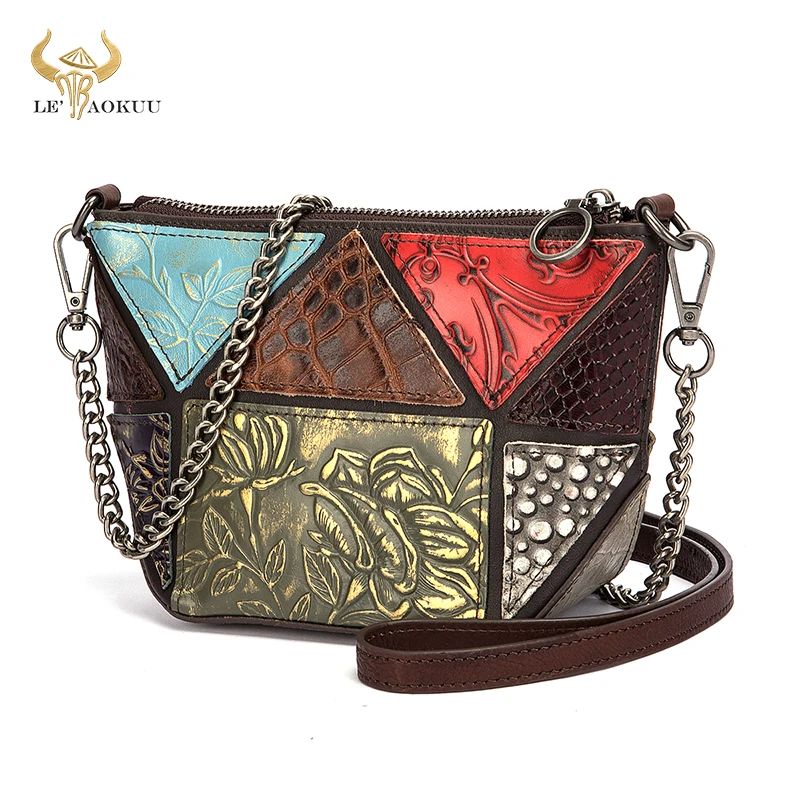 

Hot Sale Genuine Leather Luxury Patchwork Ladies Flower Small Purse Handbag Over The Shoulder bag For Women Design Tote bag 2106