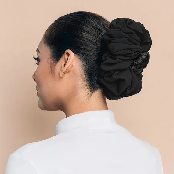 Người Mã Lai Chùm Dây Buộc Tóc Cho Phụ Nữ Hồi Giáo Voan Cao Su Đẹp Hijab Volumizing Scrunchie Lớn Khăn Trùm Đầu Phụ Kiện