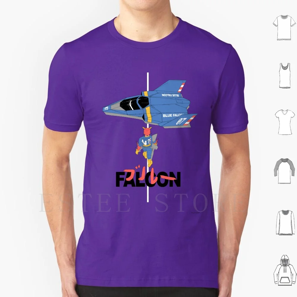 The Legendary Blue Falcon T Shirt Men Cotton 6Xl Video Game Blue Falcon Captain Falcon Akira Doodles Ssb Blue Falcon Falcon