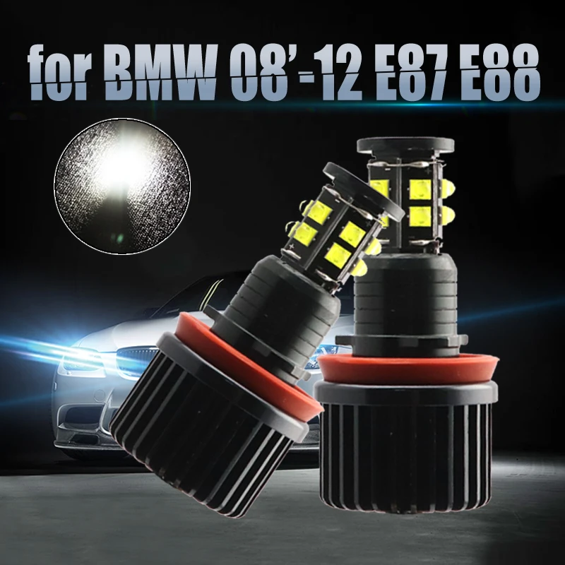 

3-year Warranty 3200LM High Power 6000K IP65 for BMW 2008-2012 1 Series E87 E88 Coupe LED Angel Eyes Marker 240W H8 / H11