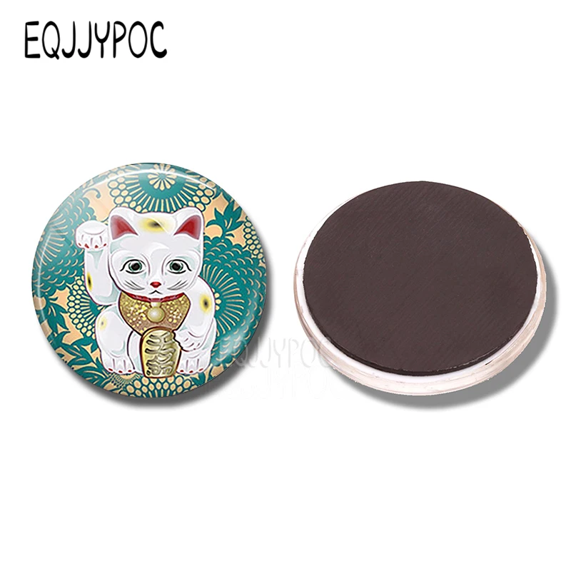 Steampunk Cat 30MM Fridge Magnet Steampunk Retro Gift Anime Pet Glass Dome Note Holder Magnetic Refrigerator Stickers Home Decor