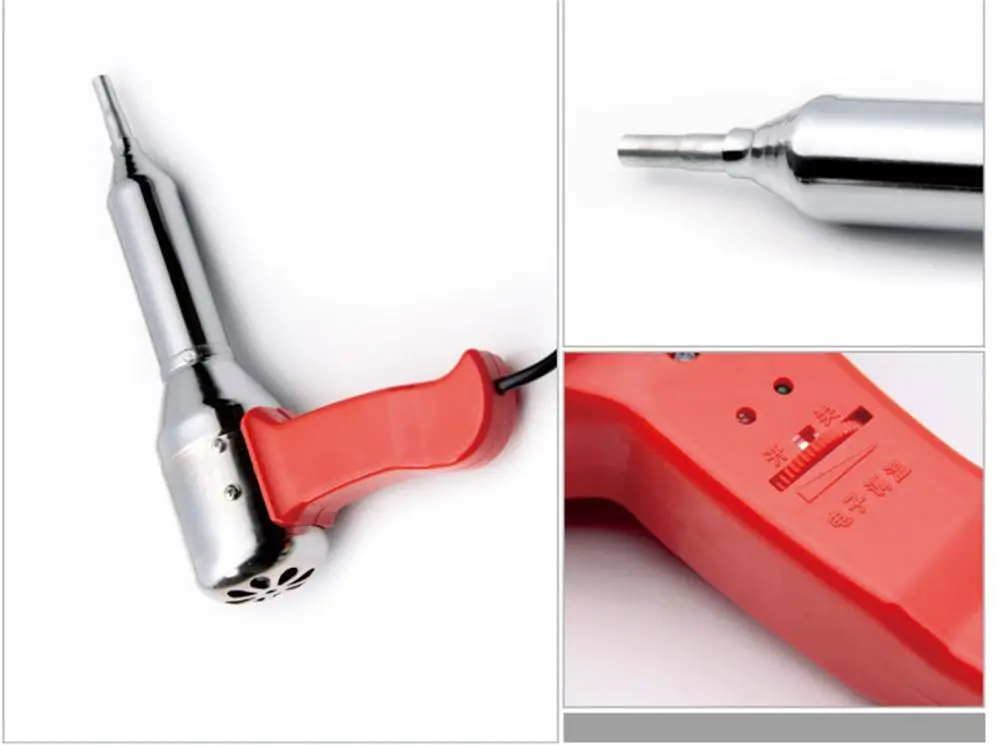 

Hot Sale Portable 700W AC 220-240V Red Plastic Hot Air Welding Gun Temperature Heat 100-450 Degree with Ceramic Heater