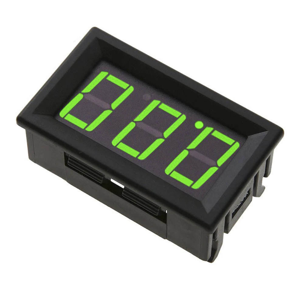 0.56 Inch DC 0-100V Digital Voltmeter Red/Blue/Green LED Display Car Motorcycle Voltage Tester Automotive Vehicle Volt Meter