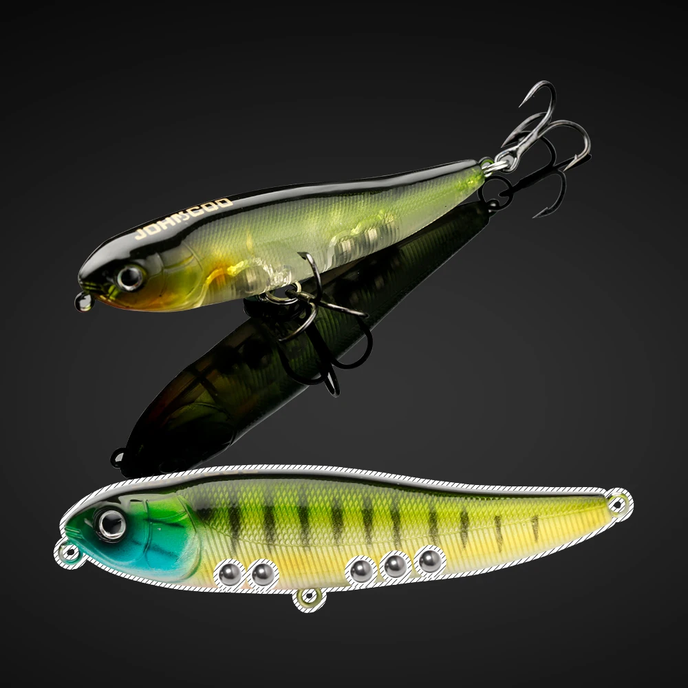 Johncoo Topwater Pencil 75mm – Señuelo Walk The Dog para lubina y lucio - imagen 3