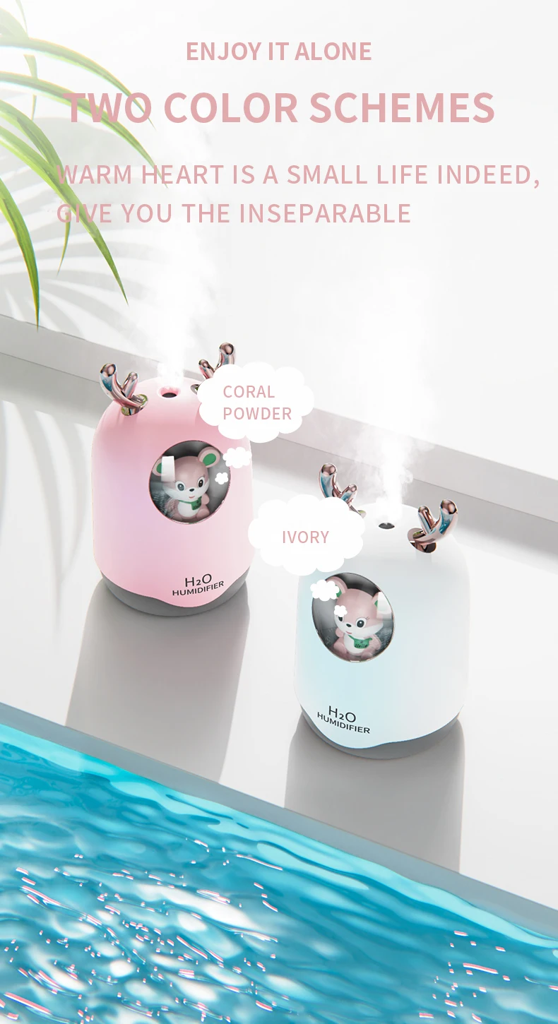 Nuovo umidificatore per animali domestici aria condizionata camera da letto desktop nebbia silenziosa volume di umidificazione dell'aria umidità umidità piccolo spray ni