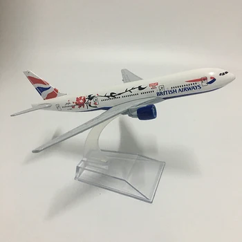 JASON TUTU 영국 항공 매화, 보잉 b777 비행기 모형, 다이캐스트 금속, 1:400 항공기 모형, 직송, 16cm  Best5