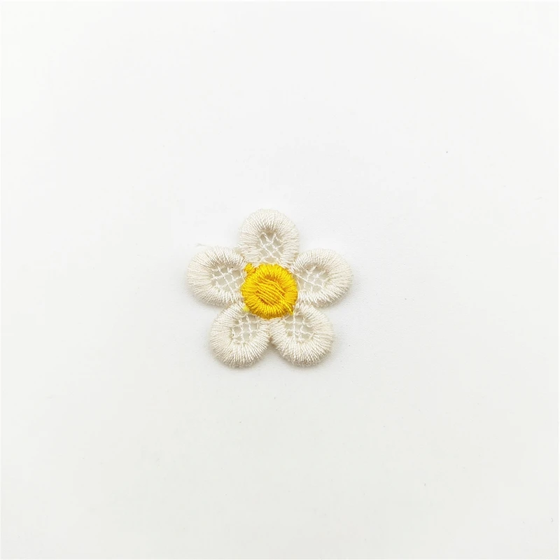 36 Stück/Los 2,8 cm DIY bestickte Blumenapplikationen, Haarspangen-Accessoires für Kinder, Geschenkdekoration, Aufnäher – Detail 4