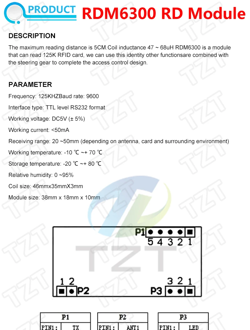 TZT RFID-Modul RC522 MFRC-522 RDM6300 PN532 Kits S50 13,56 MHz 125 kHz 6 cm mit Tags SPI Write & Read für Arduino Uno 2560 – Detail 12