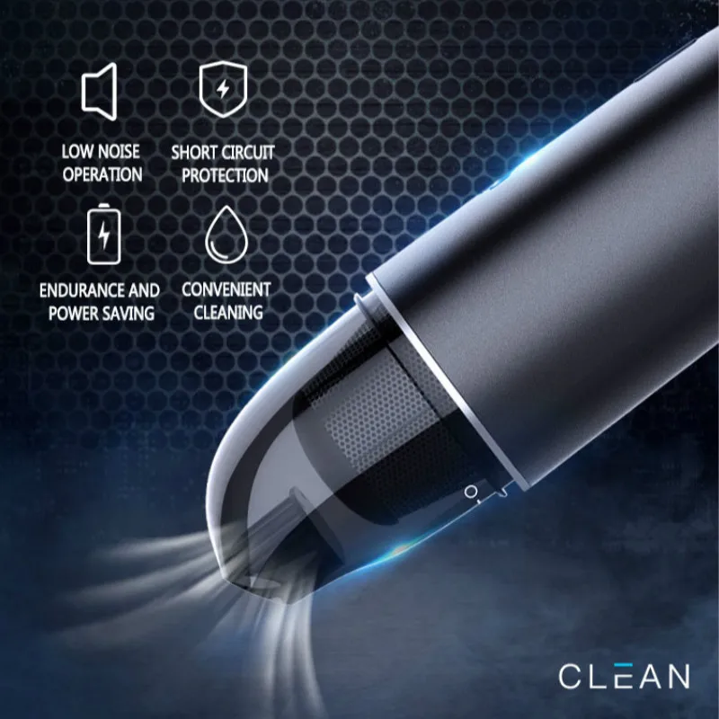 5000Pa Car Vacuum Cleaner Portable Auto Wireless Handheld Mini Vacuum Cleaner for Car Interior & Home & Computer Cleaning