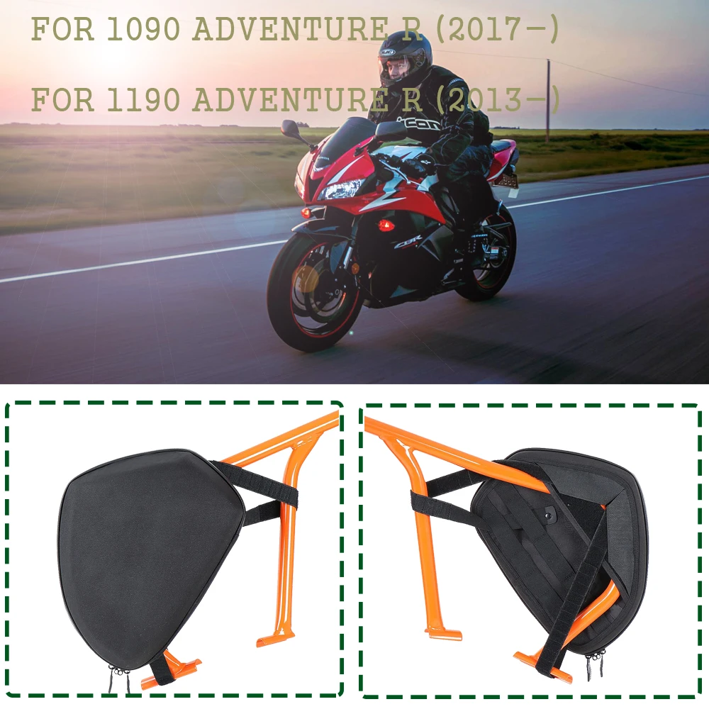 Crash Bar Bags FOR 1190 ADVENTURE R 2013- Motorcycle Frame Storage Package FOR 1090 ADVENTURE R 2017- 2018 2019 2020 2021