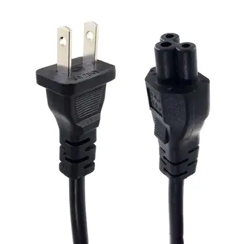US-IEC 320 C5 전원 어댑터 리드 케이블, 노트북 범용 AC 전원 코드, 250V 1.2m