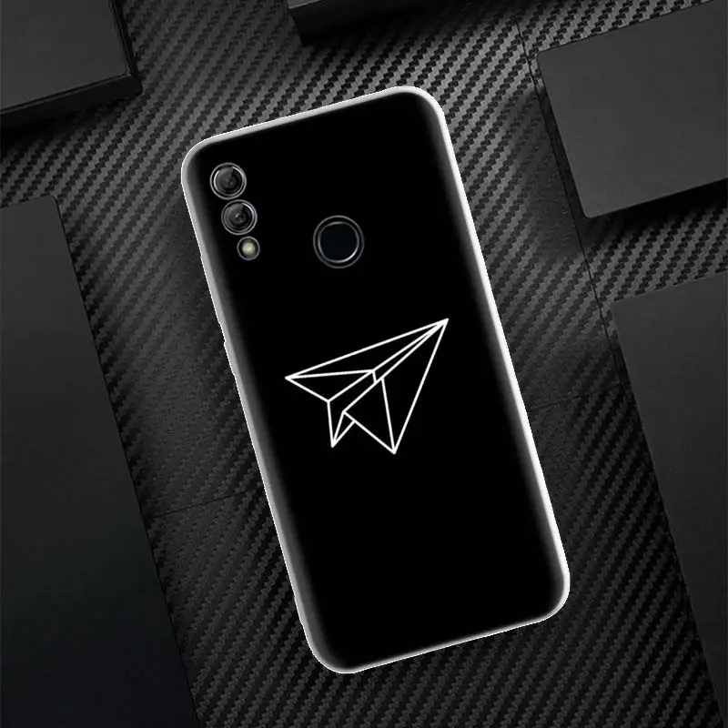 Paper Plane Airplane Fly Silicon Call Phone Case For Huawei Y5 Y6 Y7 Y9 Honor 10 Lite 9 8A Pro 8S 8X P Smart Z 2019 9X 10i 20 7X