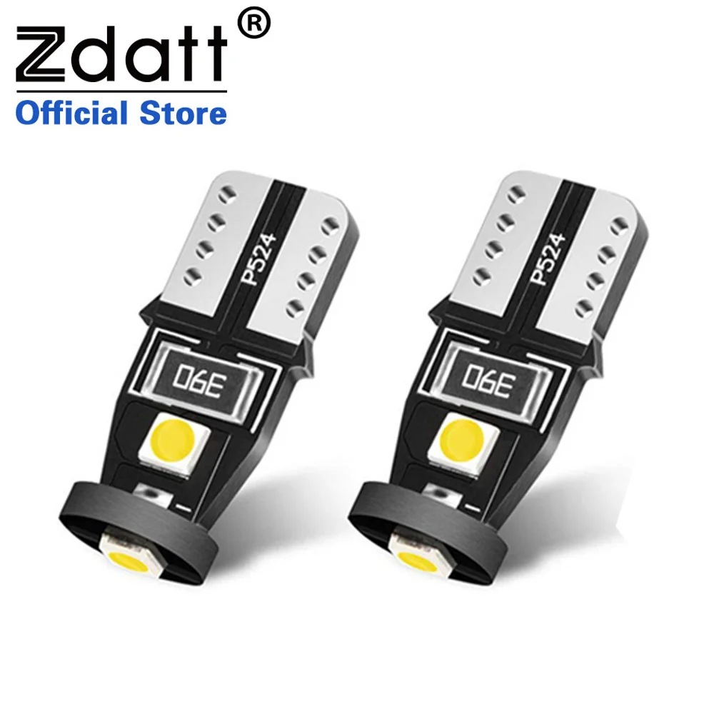 Zdatt-Feux de stationnement de voiture Canbus super lumineux, ampoules latérales de virage automatiques, lampe de lecture, LED T10, W5W, W5W, W5W,