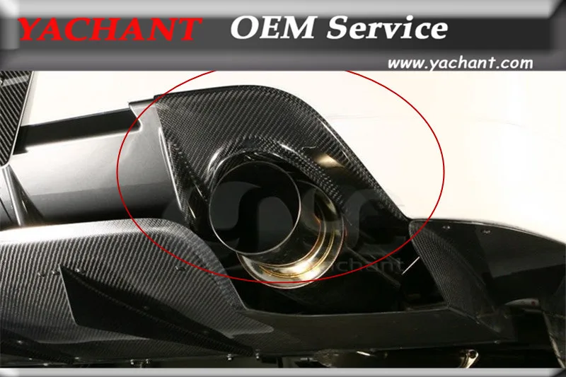 

Car-Styling Carbon Fiber Exhaust Heatshield Fit For 06-07 Lancer Evolution 9 EVO 9 JDM Rear Bumper VS Style Exhaust Heatshield