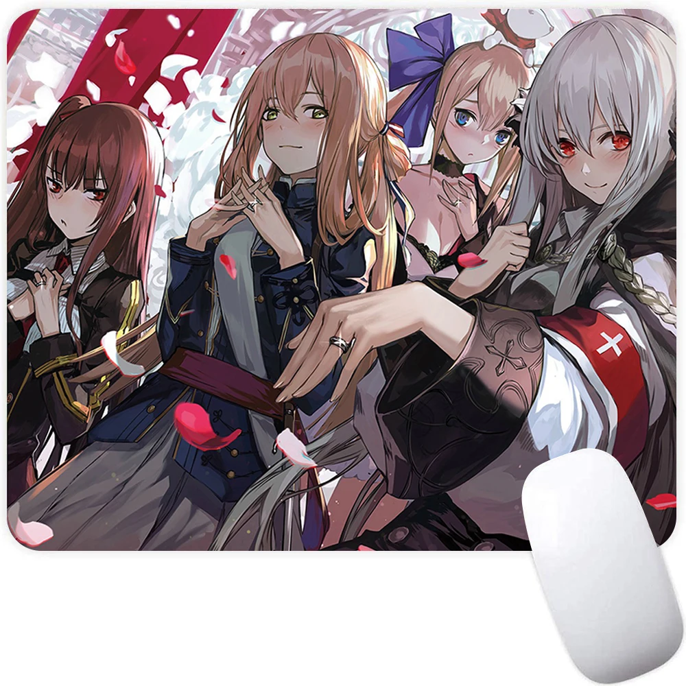 Girls Frontline Small Gaming Mouse Pad Computer Mousepad PC Gamer Mouse Mat Laptop Mausepad Mouse Carpet Keyboard Mat Desk Pad