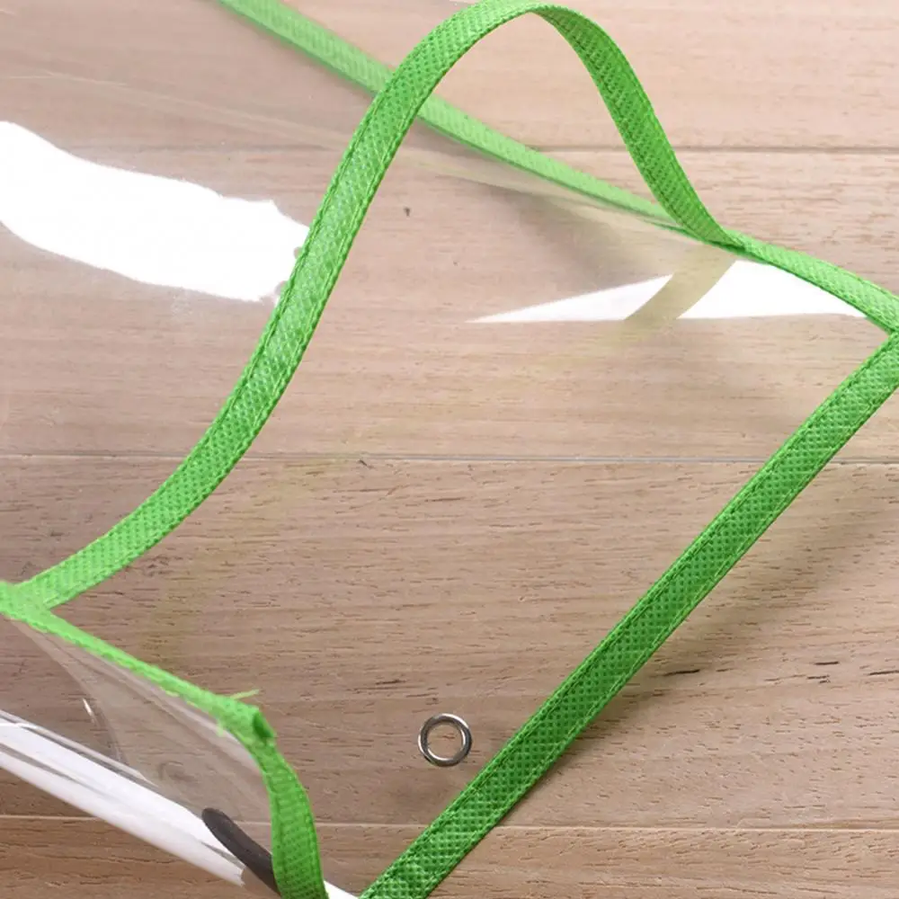 2 Buah Kantong Penyimpanan Dokumen Tahan Air Tas File PVC Gantung Yang Dapat Dihapus Kantong Penyimpanan Dokumen Transparan