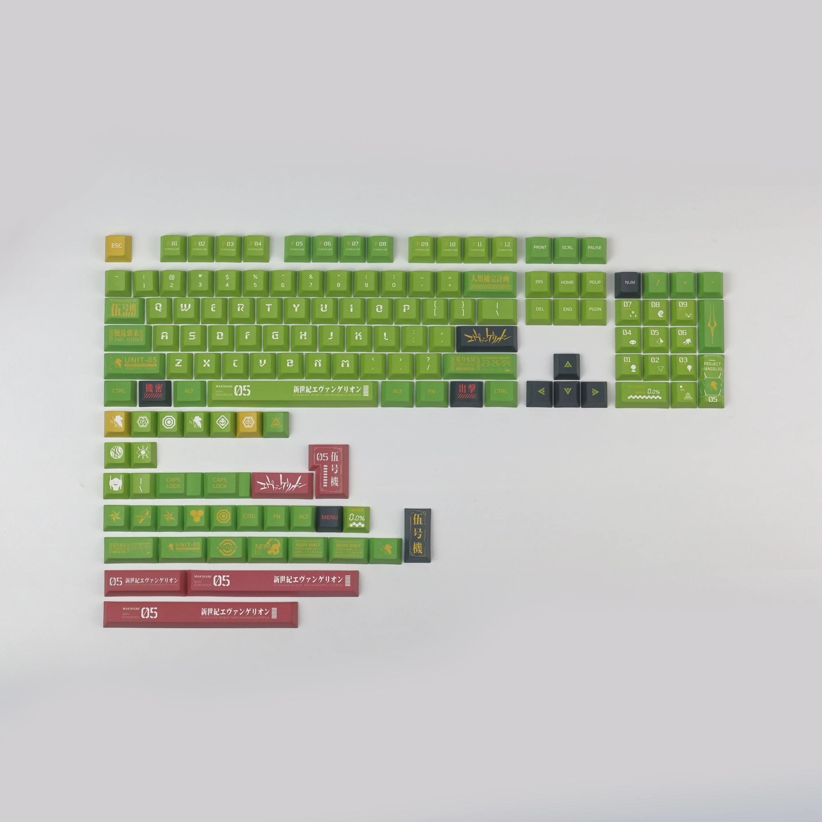 Imagem -05 - Conjuntos de Keycap Completos para Teclado Mecânico Keycaps Face Dye-subbed Perfil Cherry Pbt 3u 6.25u 7u Barra de Espaço 140 Chaves