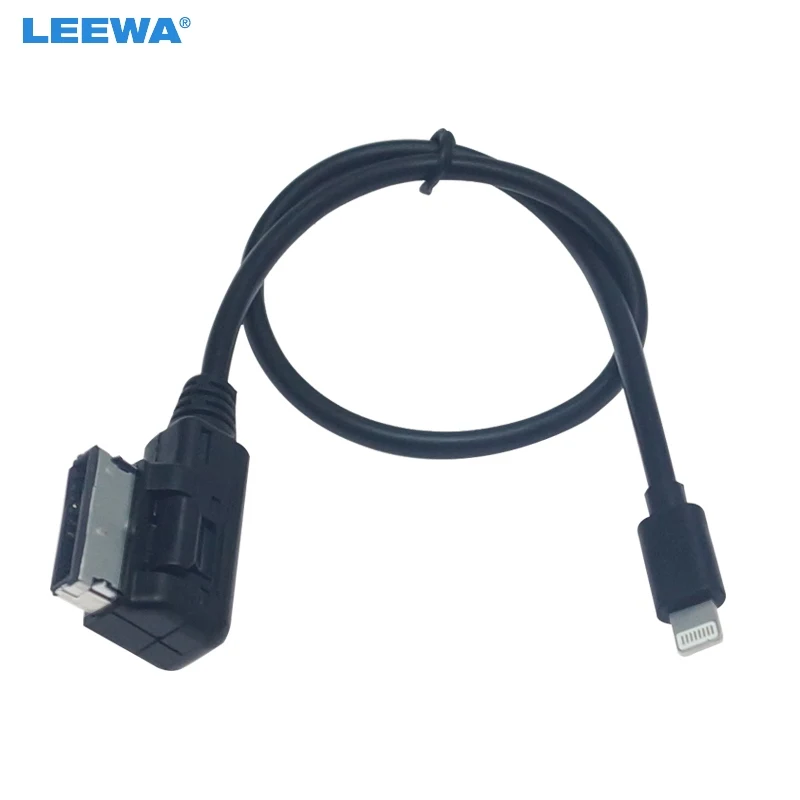 LEEWA AMI/MDI Interface To Lightning Jack Power Charger Only Adapter Cable For Audi/Volkswagen Car(Model Year:2009~2014)