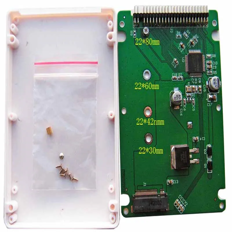 M.2 NGFF SSD solid state drive to 2.5 inch IDE parallel port