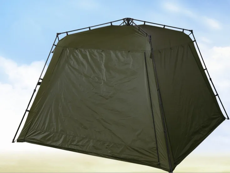 5-8people Large military tents outdoor camping tent Army Green Pavilion Fast Open Quartet tent With mosquito nets 300*300*230cm