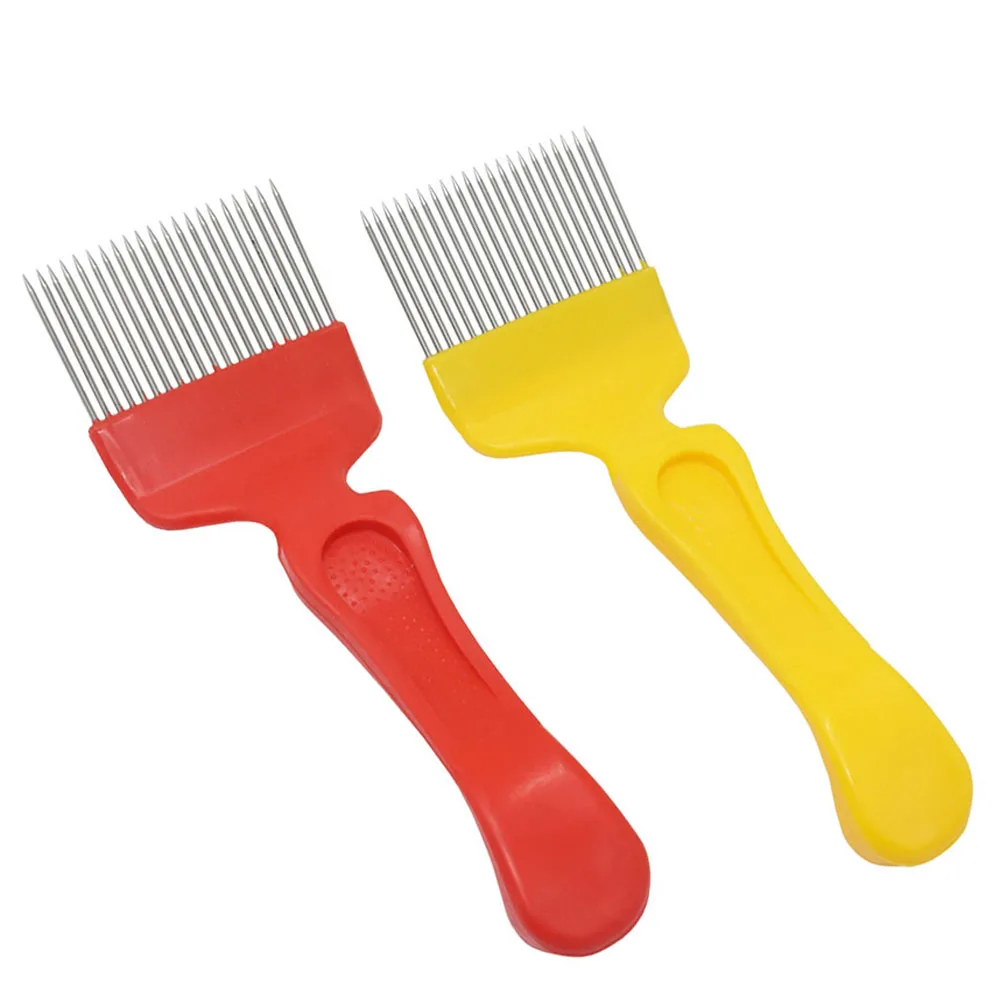 21 Pin Stainless Steel Tines Comb Uncapping Fork Cut Honey Fork Bee Beekeeping Tools