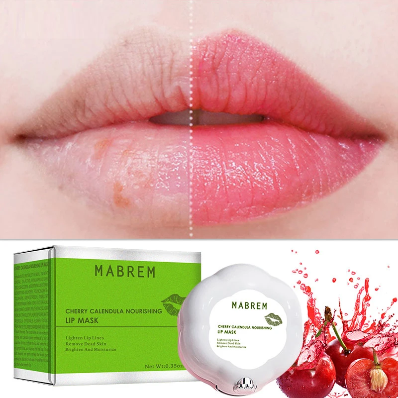 Lip Plumper Night Sleep Maintenance Moisturizing Lip Balm Flavor Nourish Relieve Dryness Reduce Fine Lines Protect Lip Care Mask