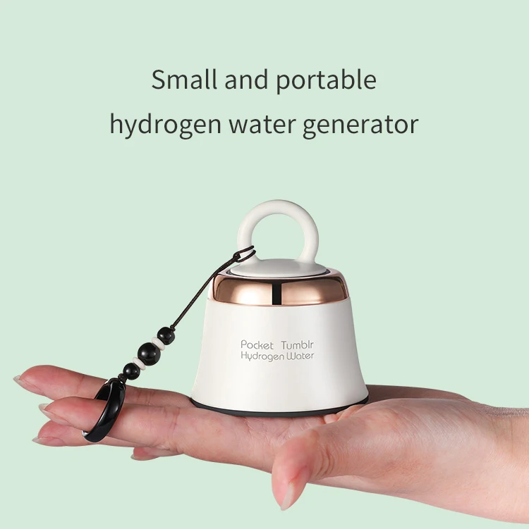 Gerador de água de hidrogênio de alta concentração, pequena, de bolso, dupont n117 spe pem portátil para viagens, garrafa de água de hidrogênio