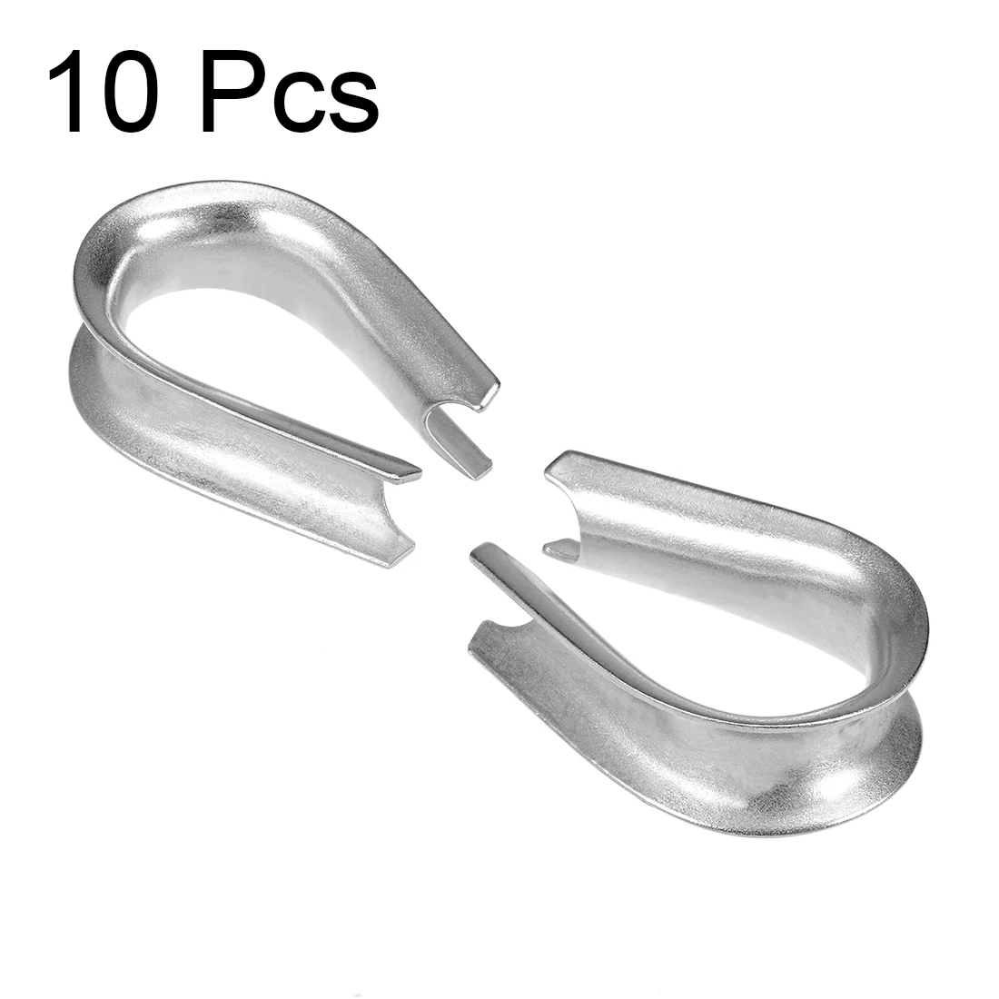 Uxcell 10 Pcs M12 Rvs 23/64 " - 13/32" Wire Rope Cable Vingerhoeden Rigging