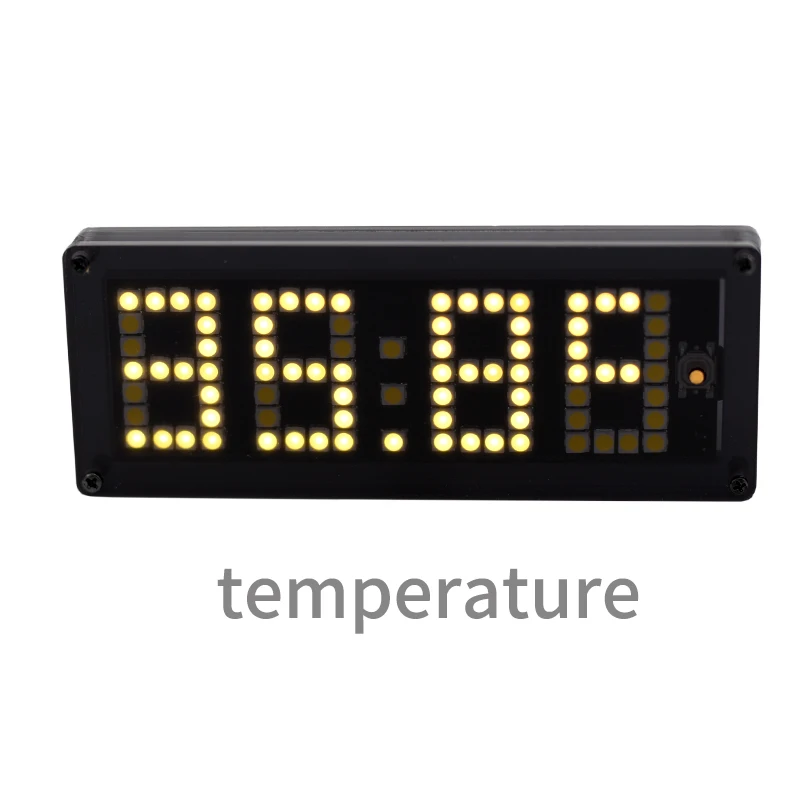 USB clock Dot matrix LED combination clock Temperature time voltage Car DIY Temperature measurement